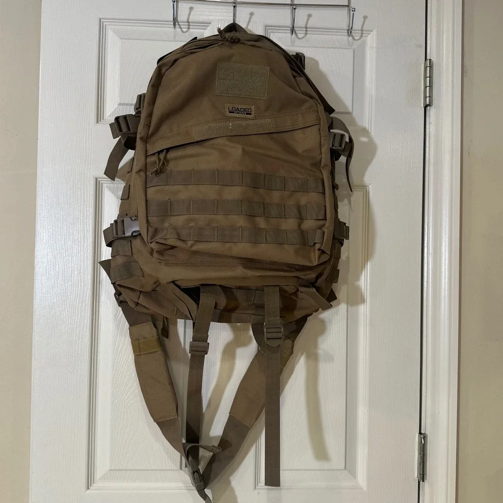 Loaded Gear GX-200 Tactical Backpack Dark Earth Brown MOLLE Military Rucksack